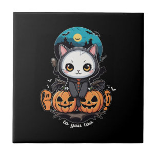 Carreau Booko to You Too Bat chat mignonne ailes et Citr