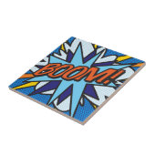 Carreau BOOM Fun Retro Comic Book Pop Art (Côté)