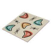 Carreau Boomerangs atomiques Starbursts Multicolore (Côté)