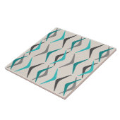 Carreau Boomerangs du milieu du siècle Turquoise (Côté)