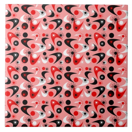 Carreau Boomerangs rétro (Devant)