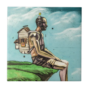 Carreau Bord de falaise de graffiti