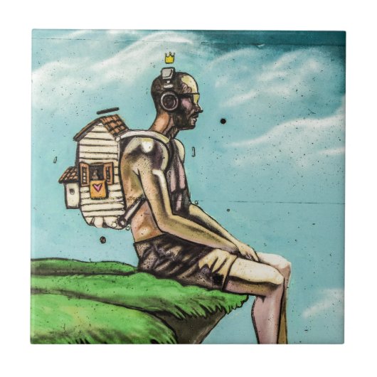 Carreau Bord de falaise de graffiti (Devant)