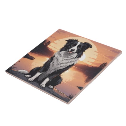 Carreau Border Collie Dog (Côté)