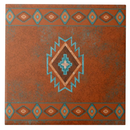 Carreau Bordure géométrique diamant des Canyons du Sud-Oue (Devant)