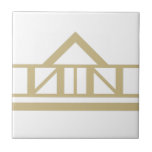Carreau Bordure géométrique simple Art Déco Or Blanc 02<br><div class="desc">Chic faux or et blanc art déco style triangle simple détail géométrique ornement décoratif bordure carreaux céramique avec lignes. Veuillez noter que l'or dans ce design est une impression couleur beige jaune plat et n'est pas une couleur or ou une feuille réelle. Design chic et original, parfait pour un intérieur...</div>