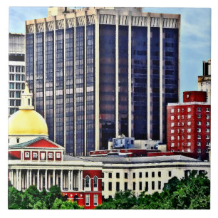 Carreau Boston MA - Skyline avec le State House du Massach