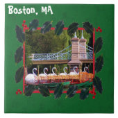 Carreau Boston Swan Boats - Joyeuses vacances (Devant)