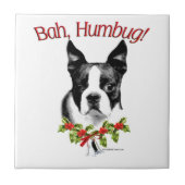 Carreau Boston Terrier Bah Humbug (Devant)