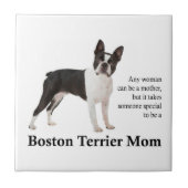 Carreau Boston Terrier Mom Tile (Devant)