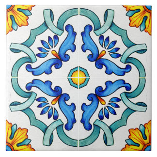 Carreau Botanique Ornamental Méditerranéen