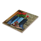 Carreau Bottes et coureur de bottes de pot de fleur (Côté)