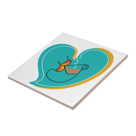 Carreau Bouche LoverS du café Latte (Côté)