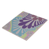 Carreau Boucle arc-en-ciel gris (Côté)