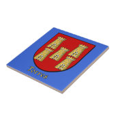 Carreau Bouclier de famille Torres (Côté)