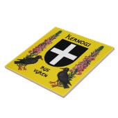 Carreau Bouclier de Saint-Piran avec la Cornouaille et les (Côté)