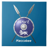 Carreau Bouclier Maccabee Et Paroles (Devant)