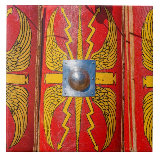 Carreau Bouclier militaire romain - Scutum (Devant)