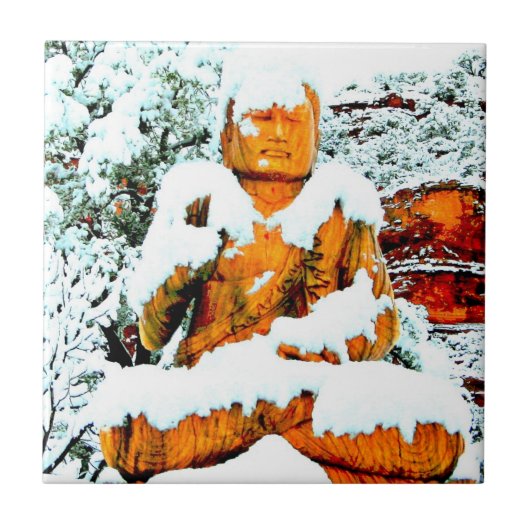 Carreau bouddha de neige (Devant)