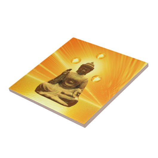 Carreau Bouddha d'or (Côté)