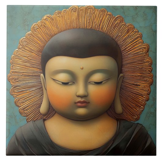 Carreau Bouddha tranquille (Devant)