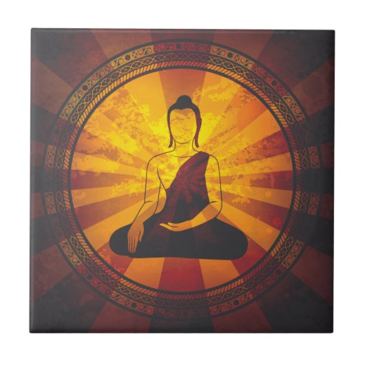 Carreau Bouddha vintage (Devant)