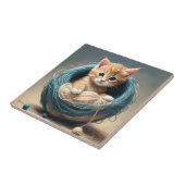 Carreau "Bouddles douillets : La retraite laineuse du chat (Côté)
