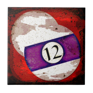 CARREAU BOULE DE BILLARDS NUMÉRO 12