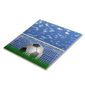 Carreau Boule de football dans le net (Côté)