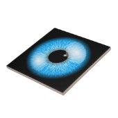 Carreau Boule oculaire réaliste bleu flippant (Côté)