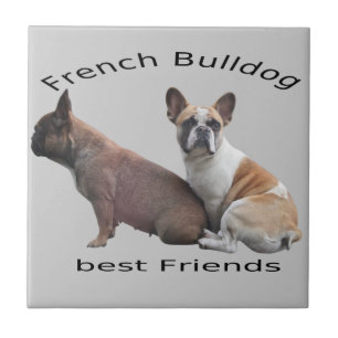 Carreau Bouledogue français Bon amis Bouledogue Français