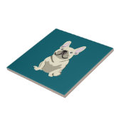 Carreau Bouledogue Français Crème (Côté)