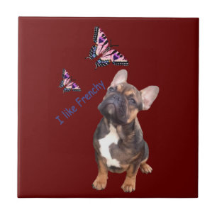 Carreau Bouledogue français papillon Bulldog