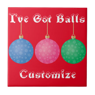 Carreau Boules d'ornement de l'arbre de Noël Thunder_Cove