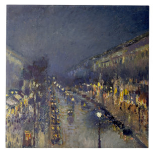 Carreau Boulevard Montmartre à Night Pissarro
