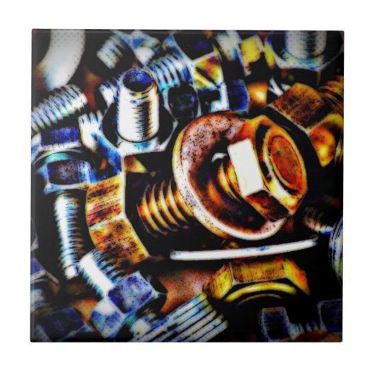 Carreau Boulons Pop Art (Devant)