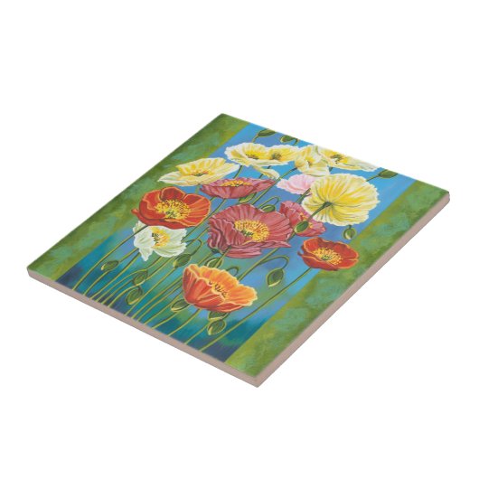 Carreau Bouquet à la frontière I (Côté)