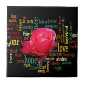 Carreau Bouquet d'amour : Une expression sincère (Devant)