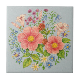 Carreau Bouquet de fleurs