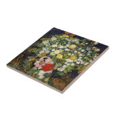 Carreau Bouquet de fleurs dans un vase de Vincent Van Gogh (Côté)