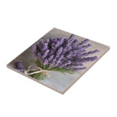 Carreau Bouquet de fleurs de lavande violette (Côté)