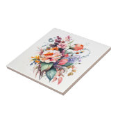 Carreau Bouquet de Fleurs de prairie Aquarelle Carrelage e (Côté)