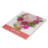 Carreau Bouquet de fleurs roses (Côté)