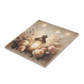 Carreau Bouquet de lanterne rose Glow (Côté)