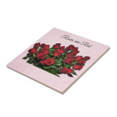 Carreau Bouquet de roses rouges (Côté)
