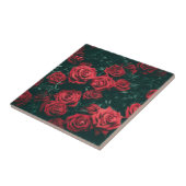 Carreau Bouquet de roses rouges (Côté)