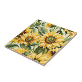 Carreau Bouquet de Tournesols (Côté)