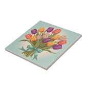 Carreau Bouquet de tulipes de printemps (Côté)