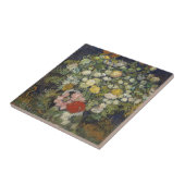 Carreau Bouquet de Vincent van Gogh | des fleurs dans un (Côté)