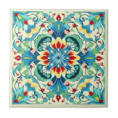 Carreau Bouquet Iznik Sunlit (Devant)